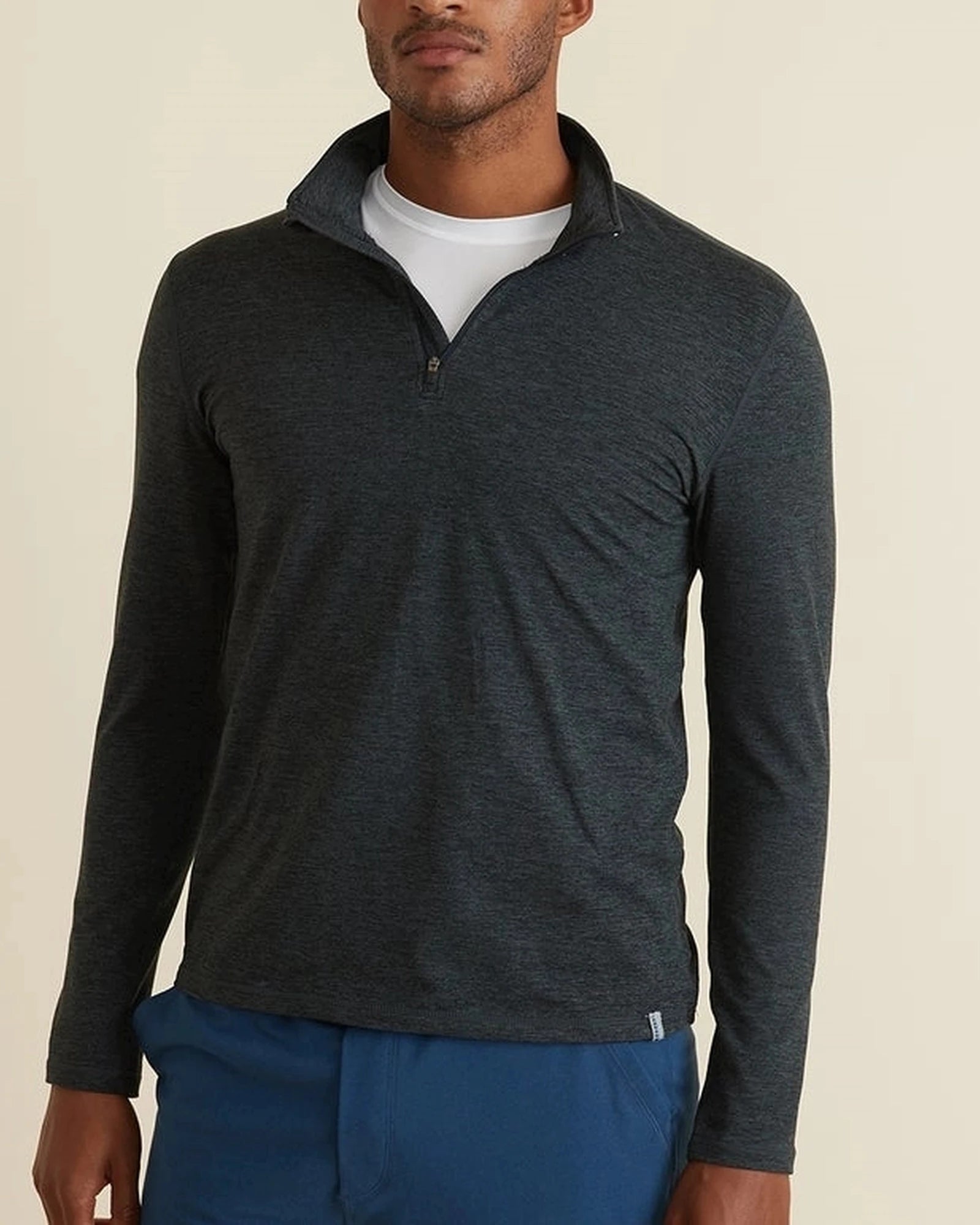 Custom moisture-wicking quarter zip pullover jacket - 1
